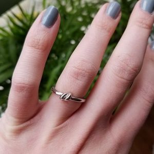 Kate Spade sterling silver knot ring, size 6